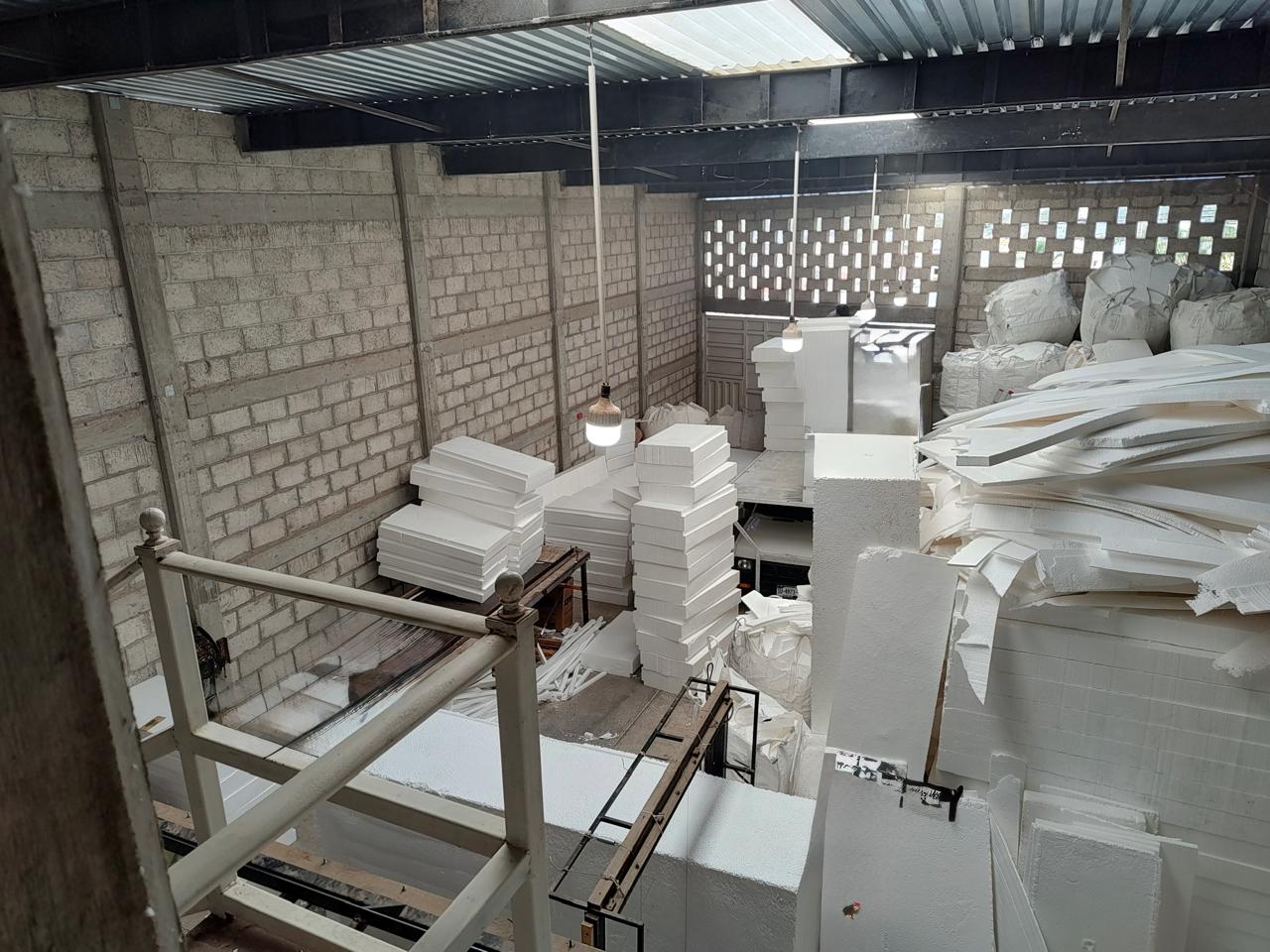 Casetón de unicel en obra